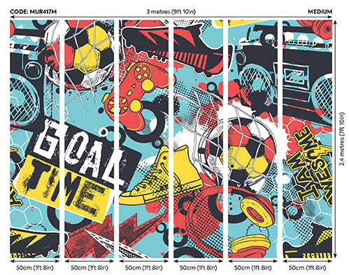 GAMES SPLASH - Red & Petrol