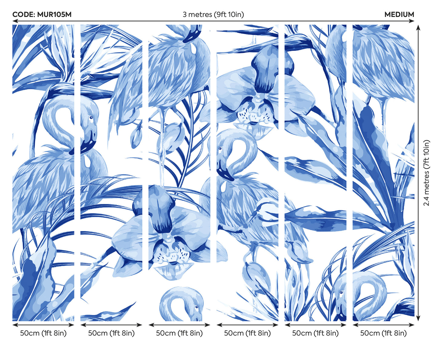 PARADISE FLAMINGO - Cobalt