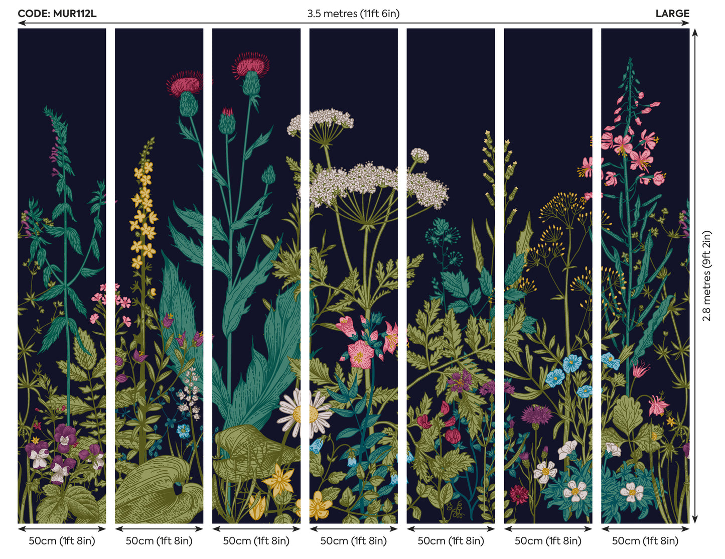 BOTANICAL FLEUR - Indigo