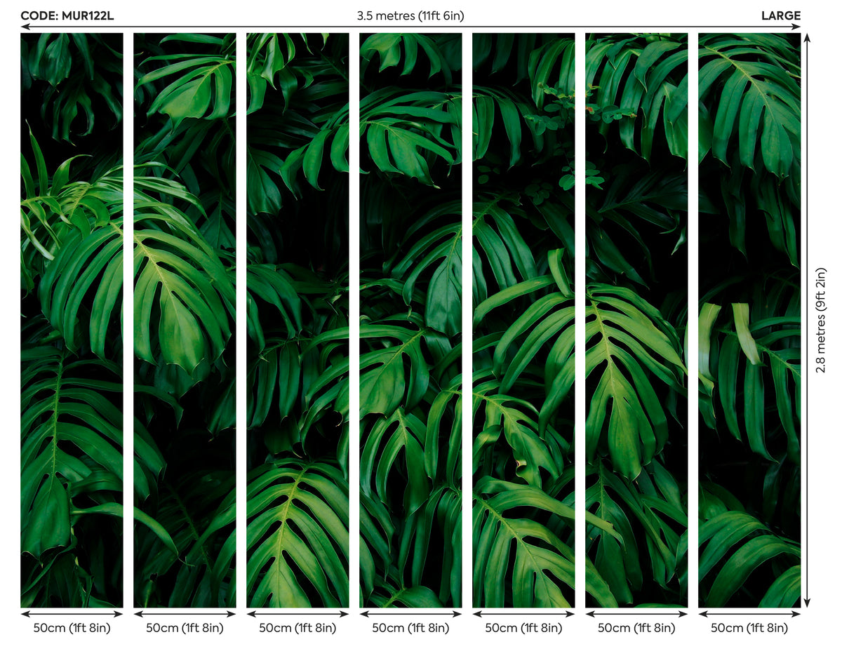 RAINFOREST LEAVES - Emerald