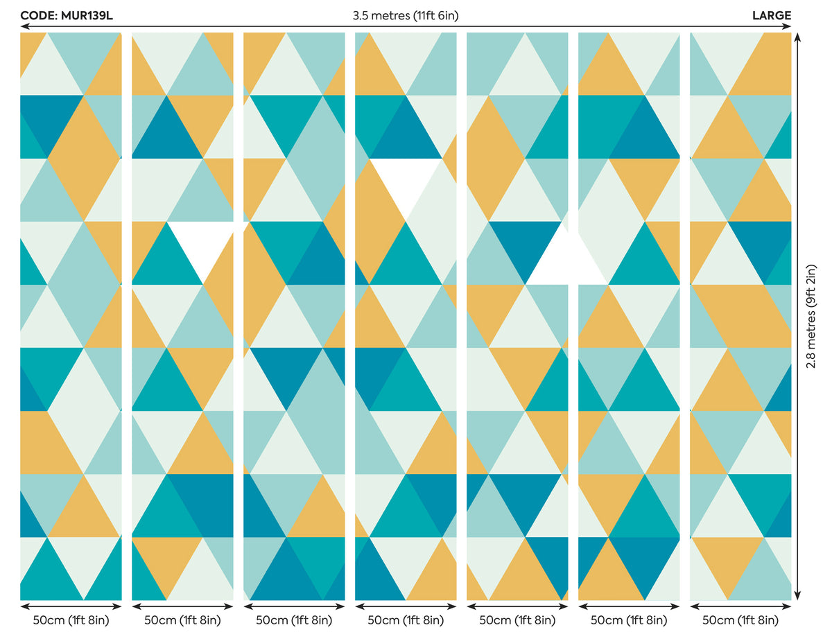 GEOMETRIC - Jade & Mustard