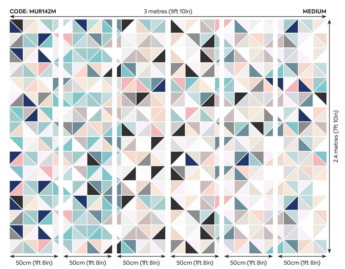 GEOMETRY - Blush & Jade