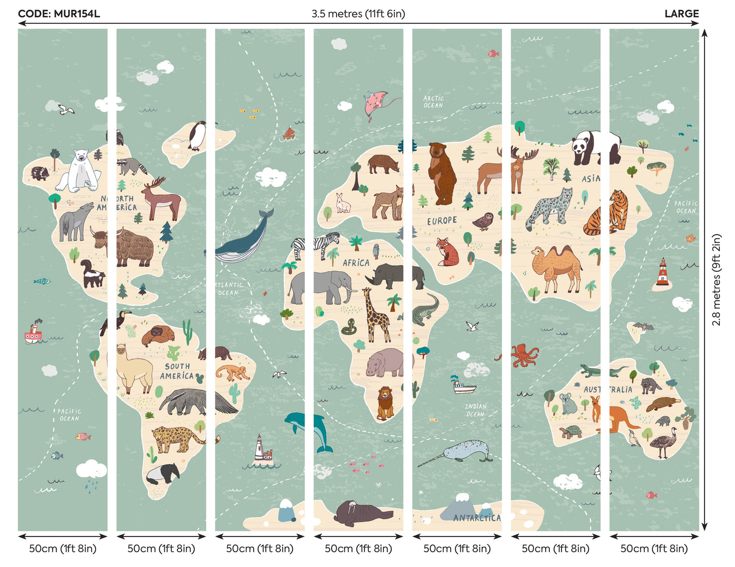CHILDREN'S WORLD MAP - Multi