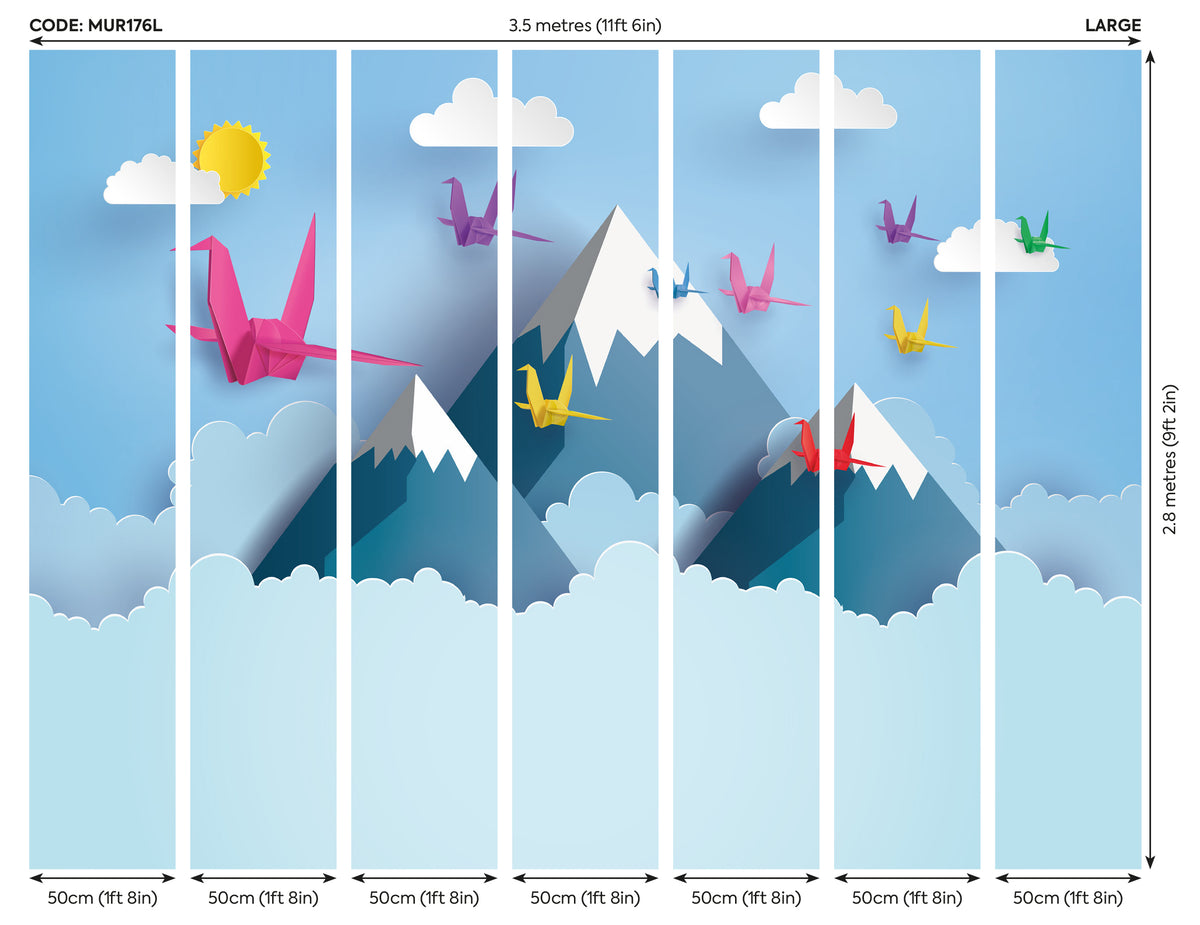 ORIGAMI MOUNTAINS - Powder Blue