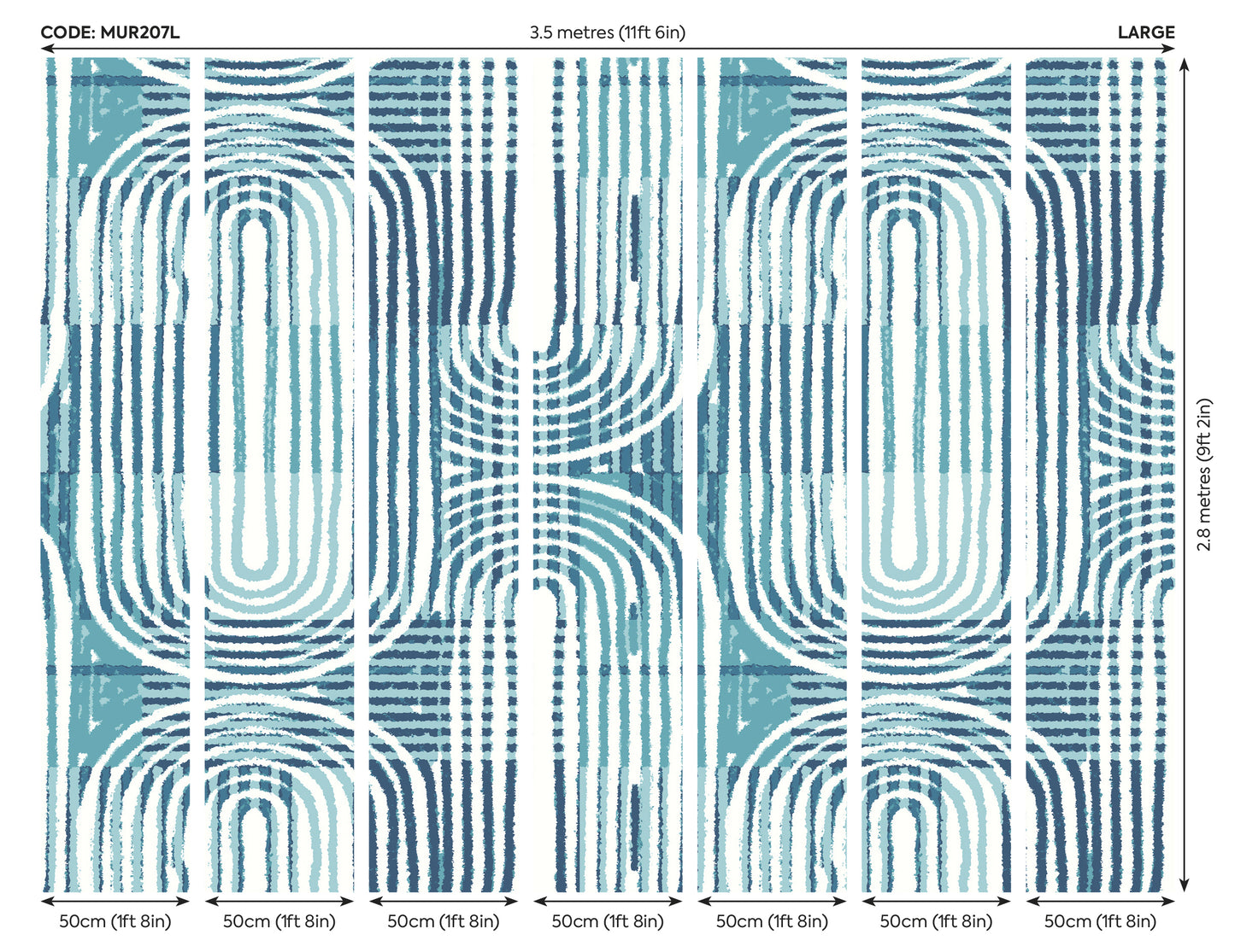 CURVED LINE TEXTURE - Blue