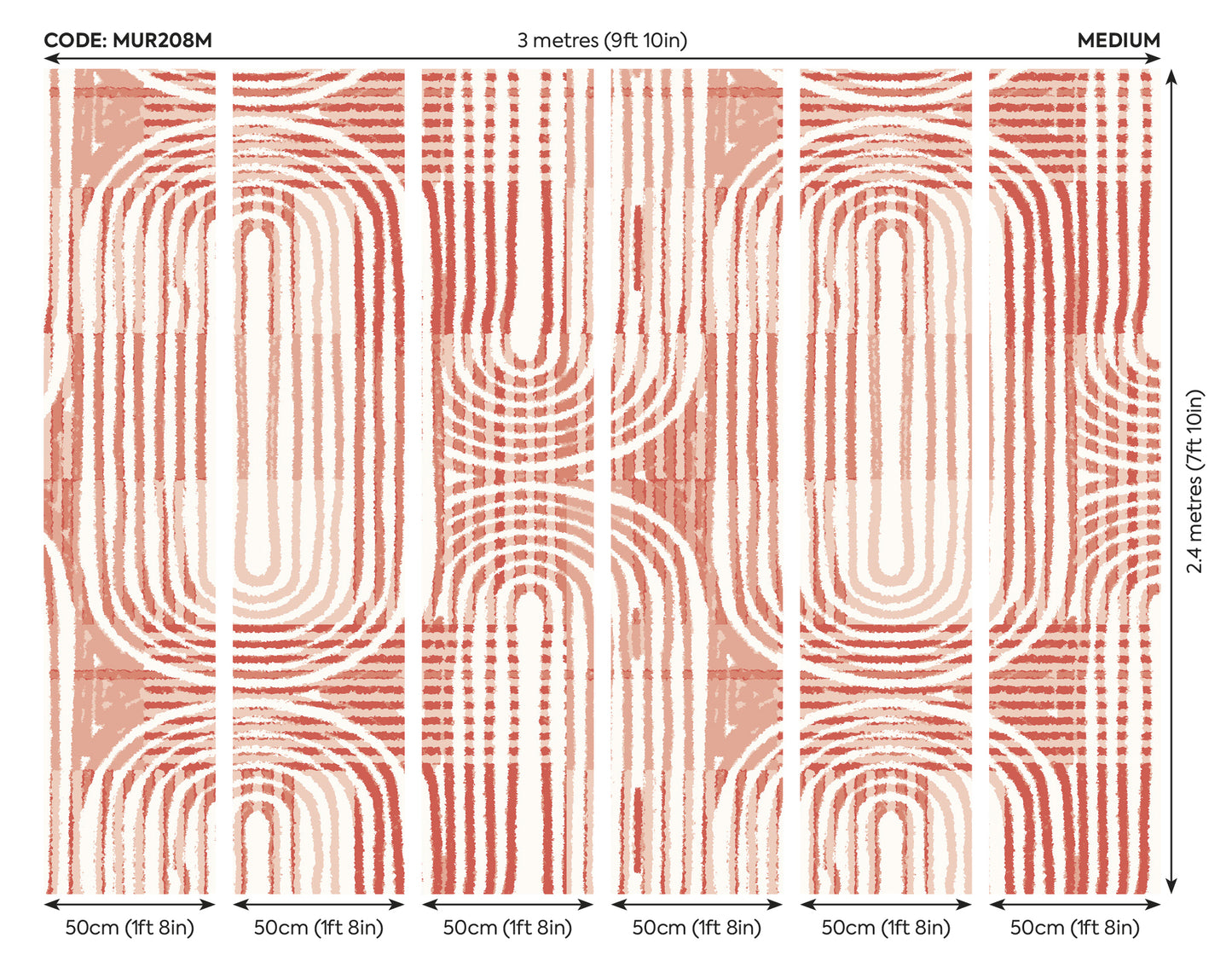 CURVED LINE TEXTURE - Orange