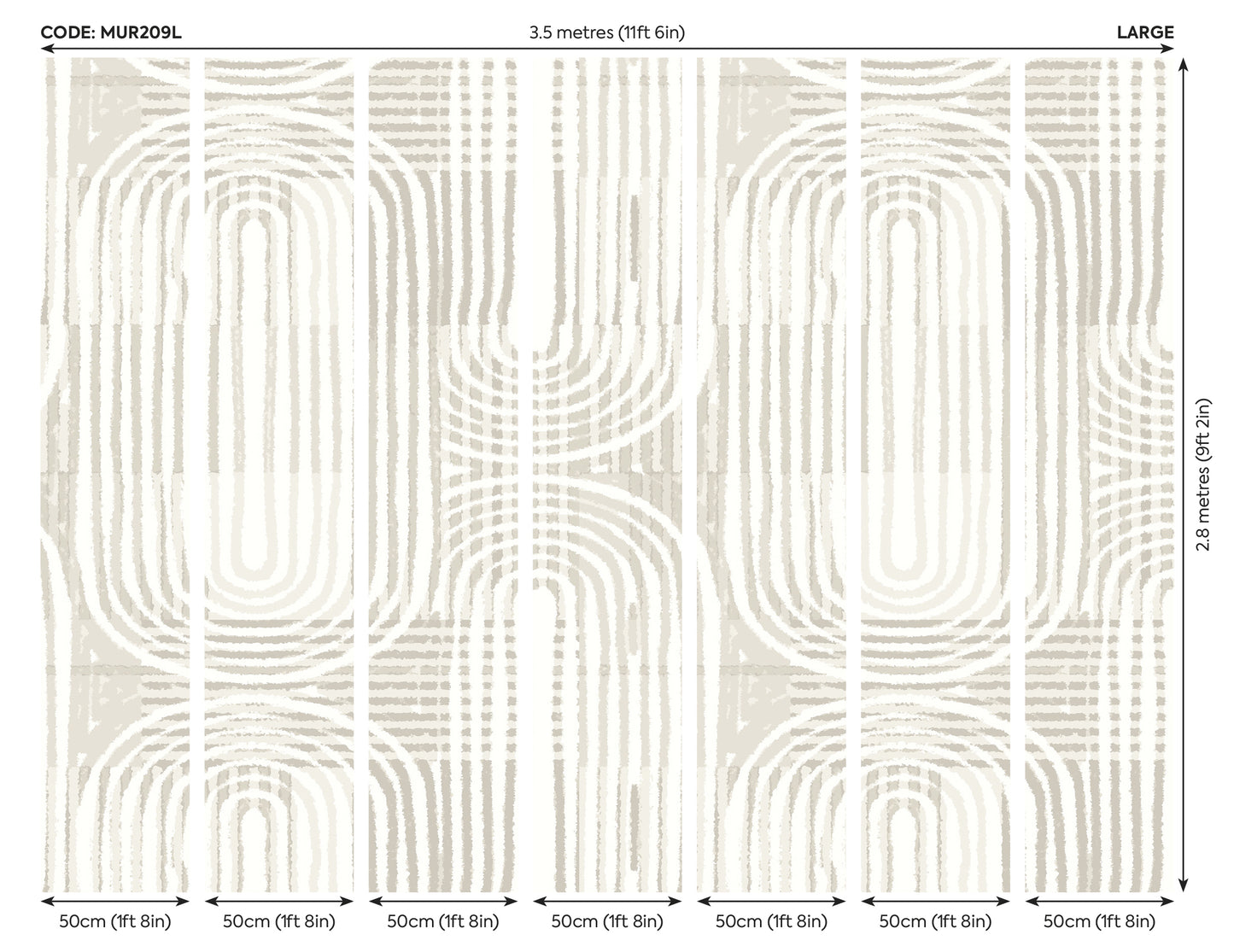 CURVED LINE TEXTURE - Grey