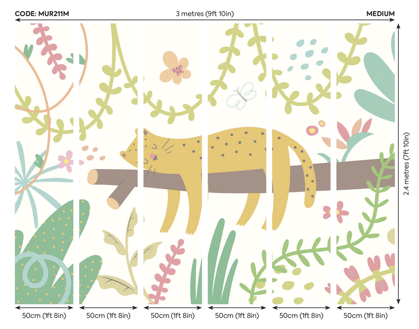 SLEEPING JUNGLE LEOPARD - Green