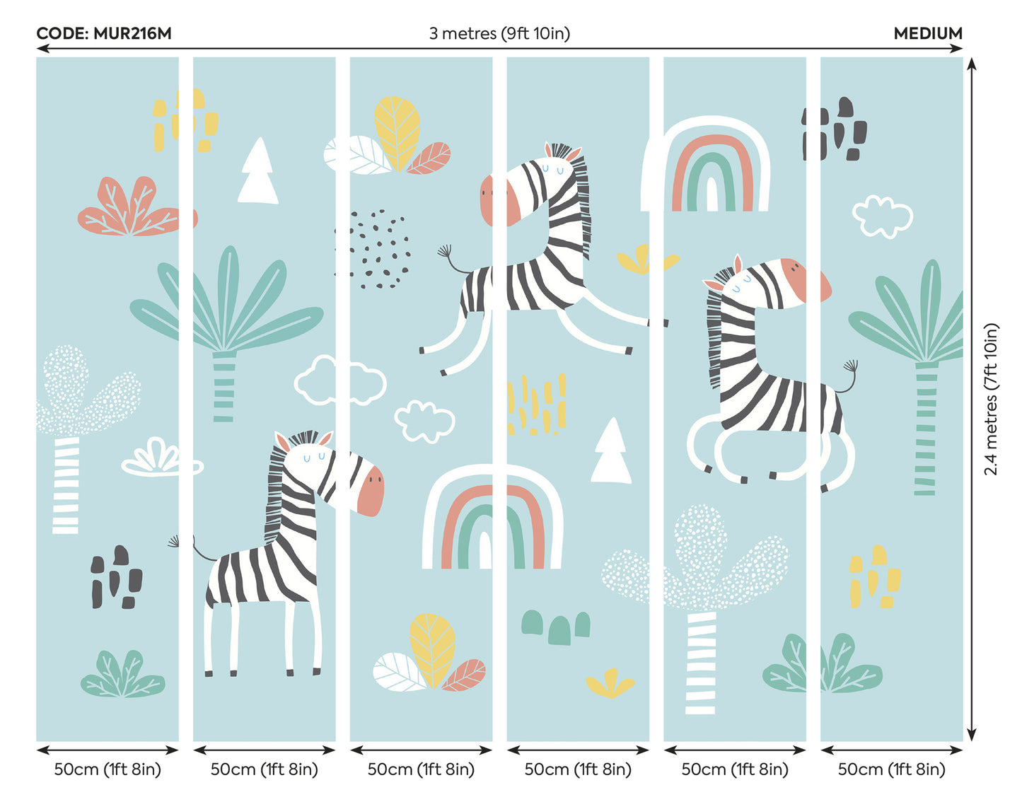 DANCING ZEBRAS - Blue