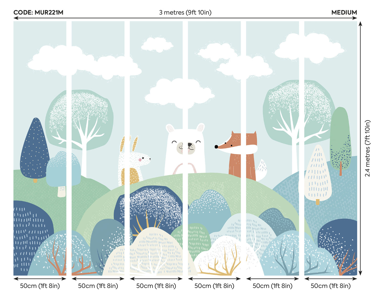 WOODLAND FRIENDS - Blue