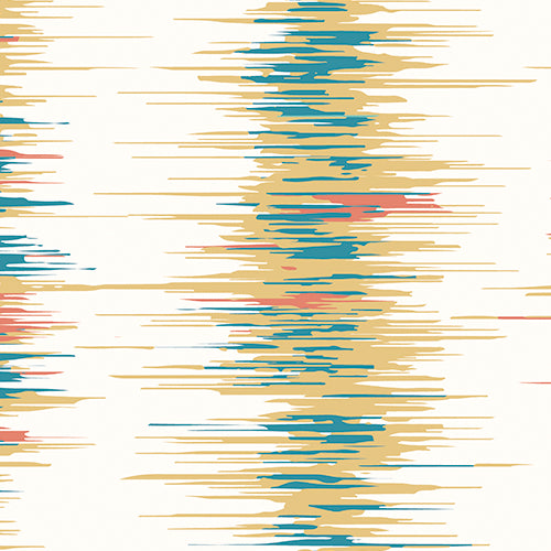 LINEAR STRIPE - Teal Blue & Orange