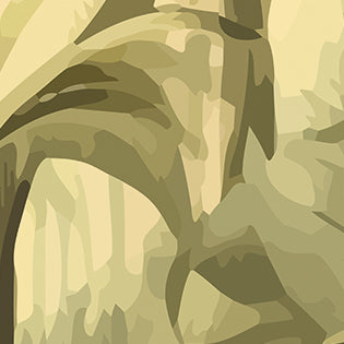 JUNGLE TREES - Olive Green