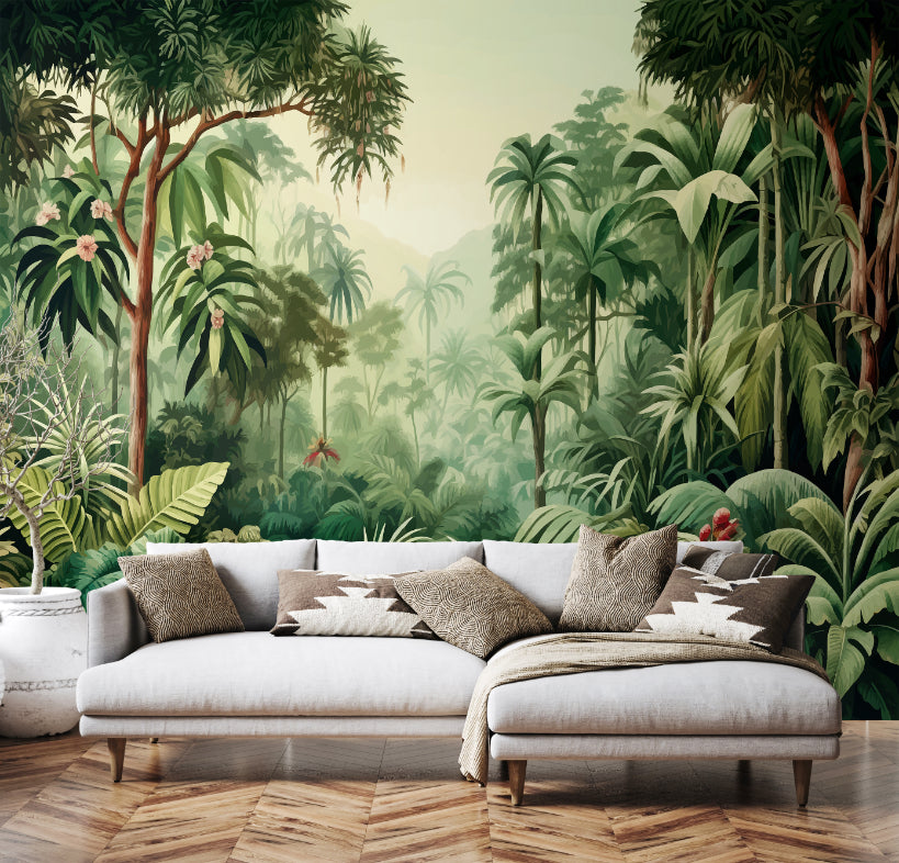 JUNGLE TREES - Forest Green