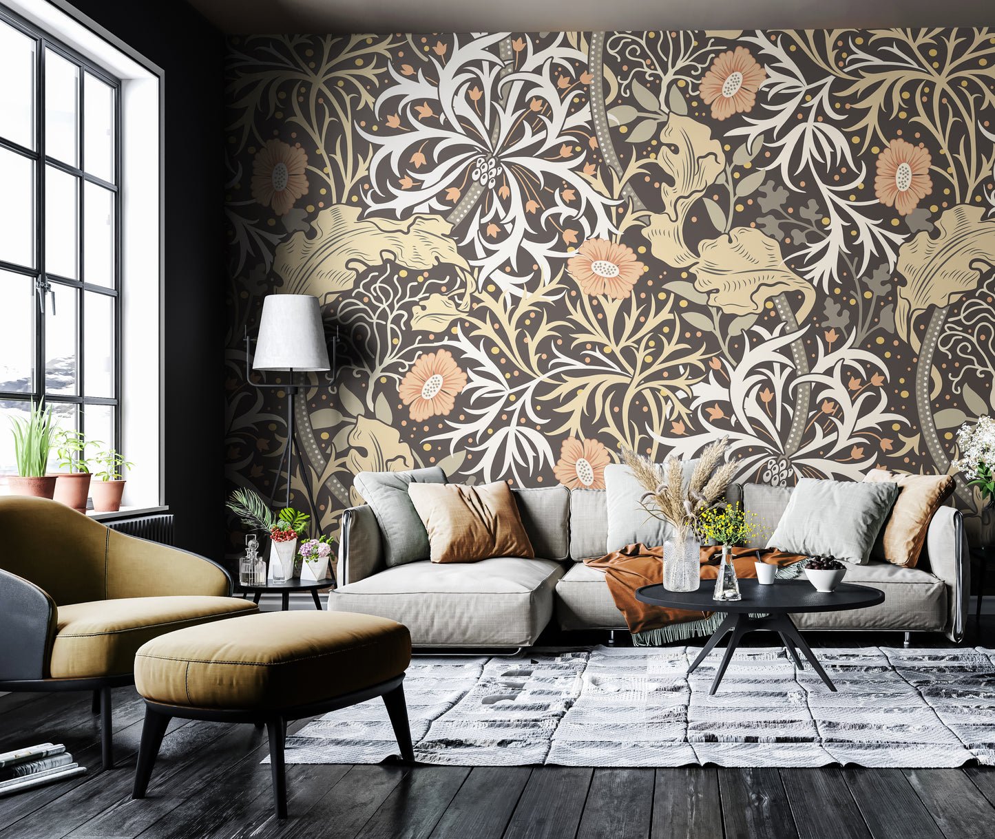 TRAILING SEAWEED GARDEN - Charcoal