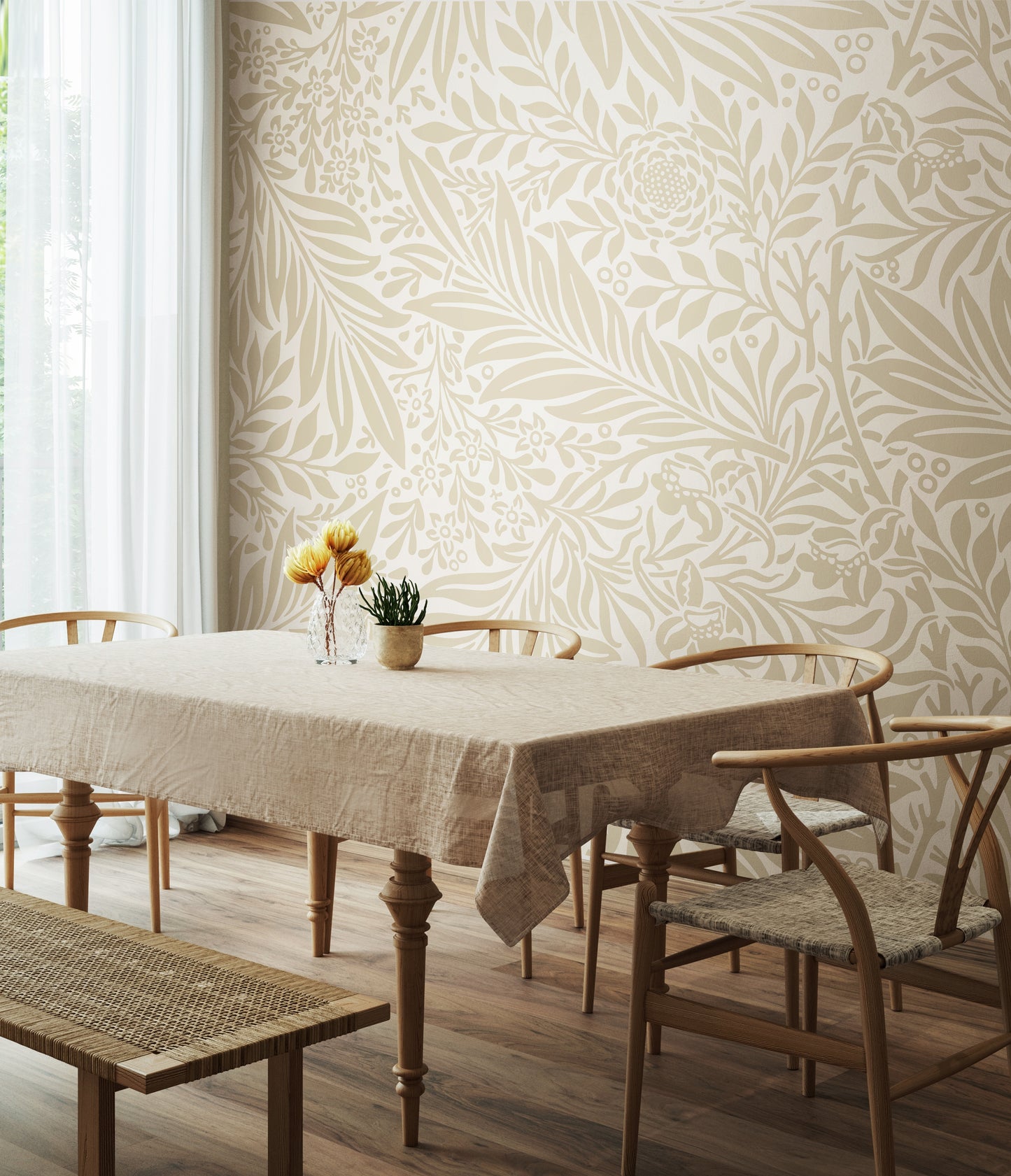 TRAILING FERNS - Stone and Linen