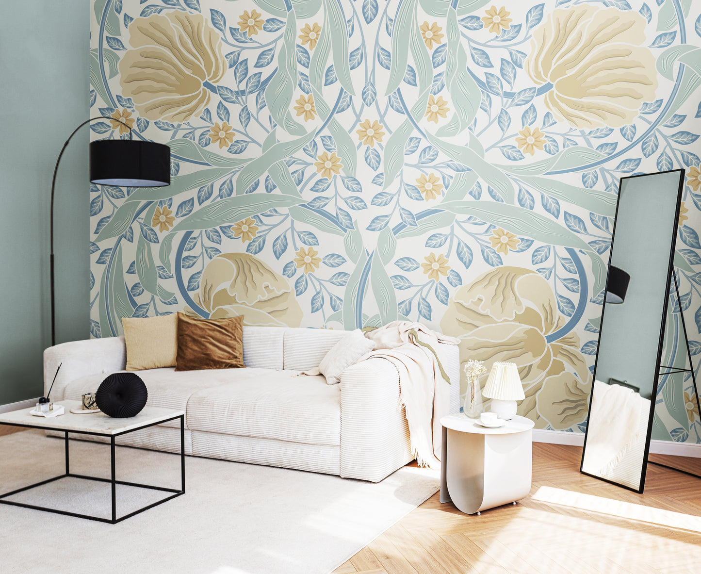 FLOWER CIRCLE - Soft Blue