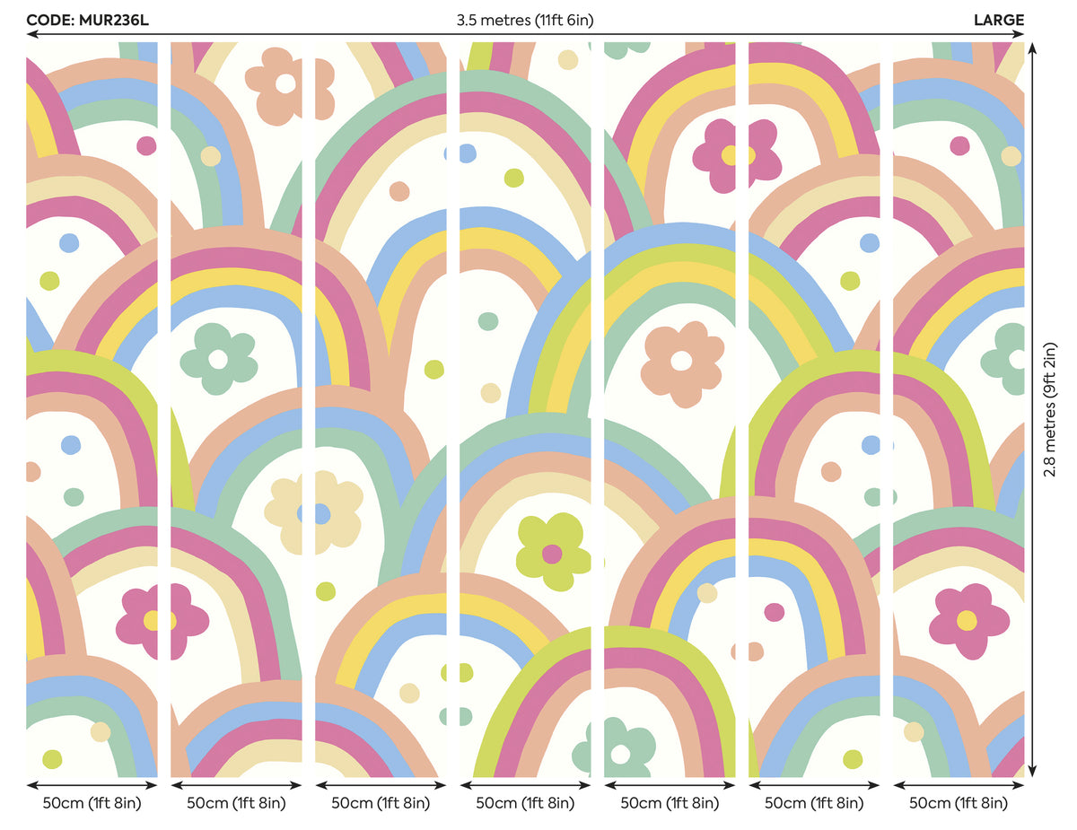 RAINBOW WOBBLE - Coral Pinks