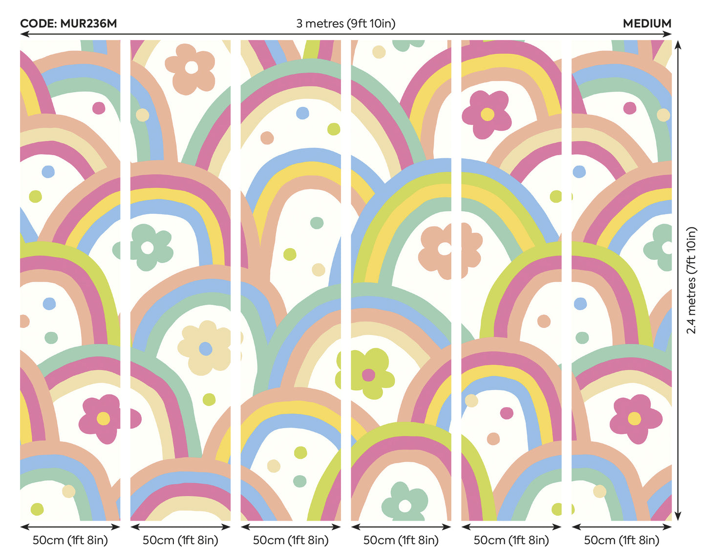 RAINBOW WOBBLE - Coral Pinks