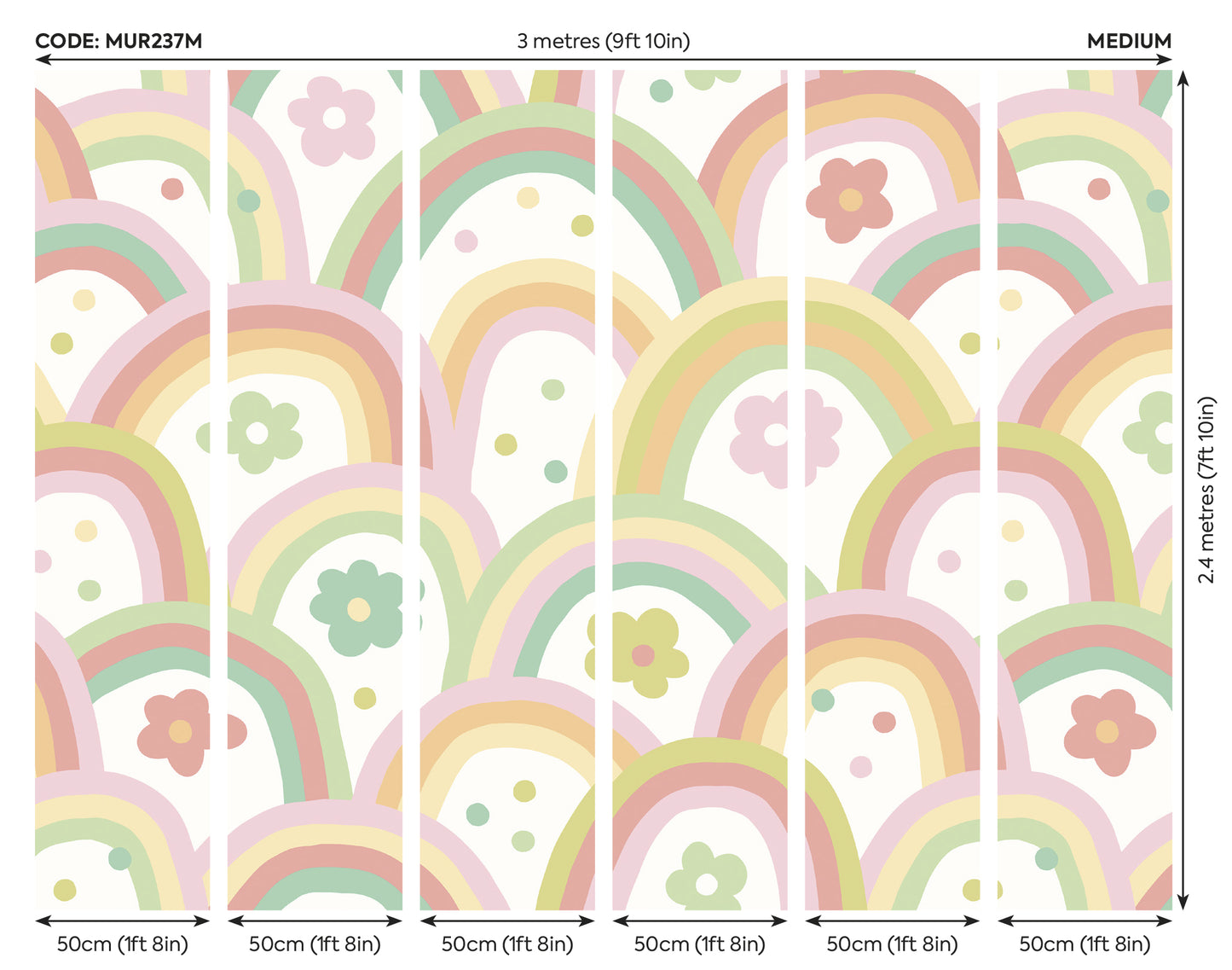 RAINBOW WOBBLE - Apple Green