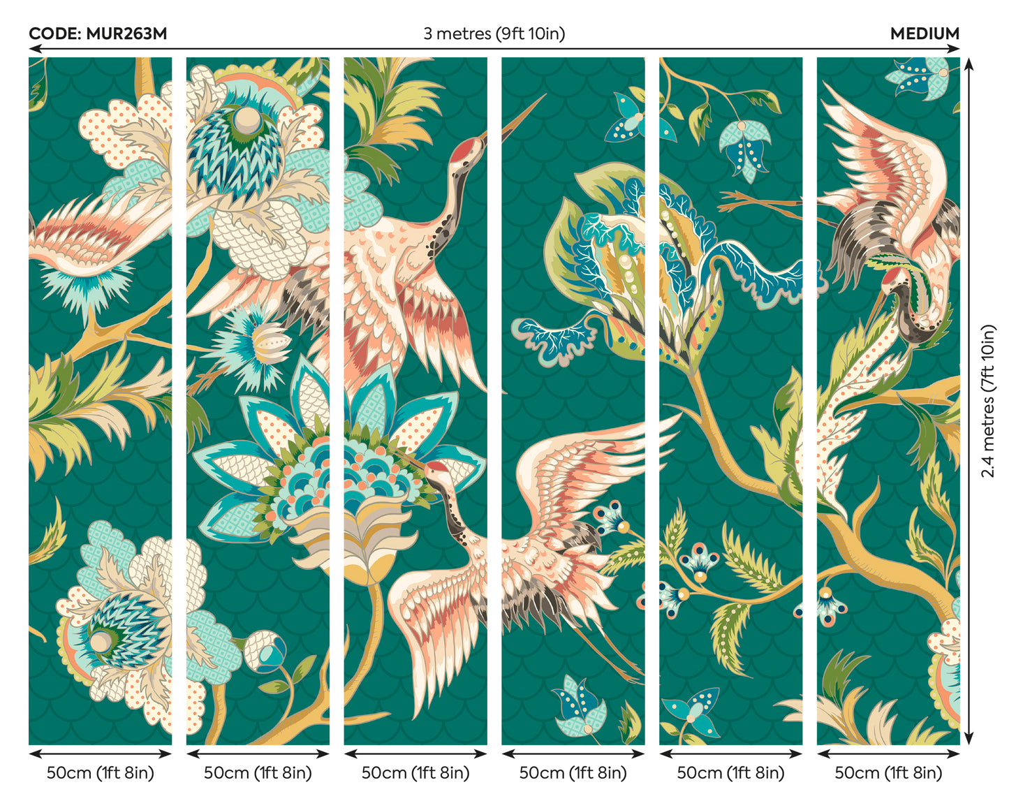 CRANES IN FLIGHT - Green