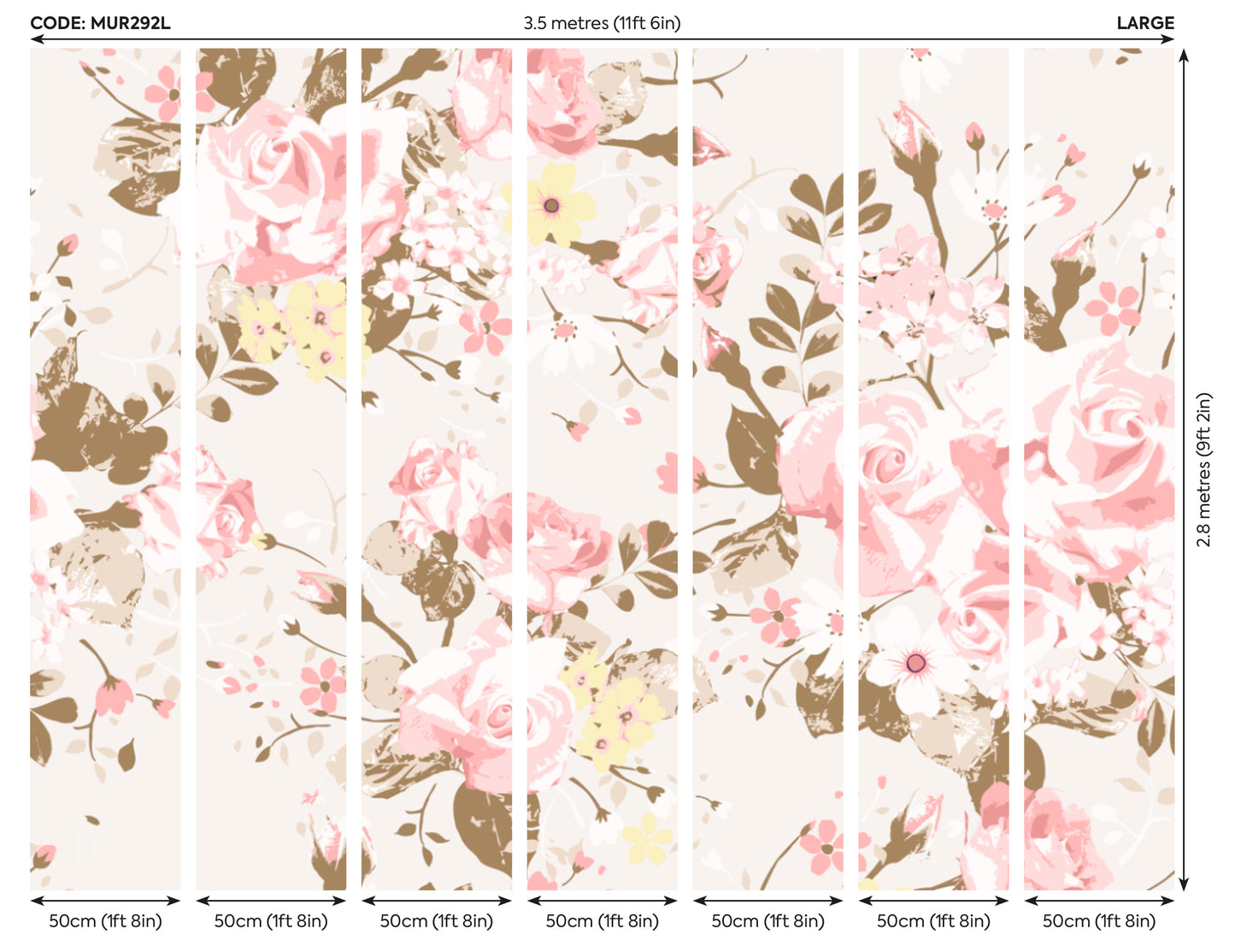 VINTAGE ROSE PATTERN - Pink
