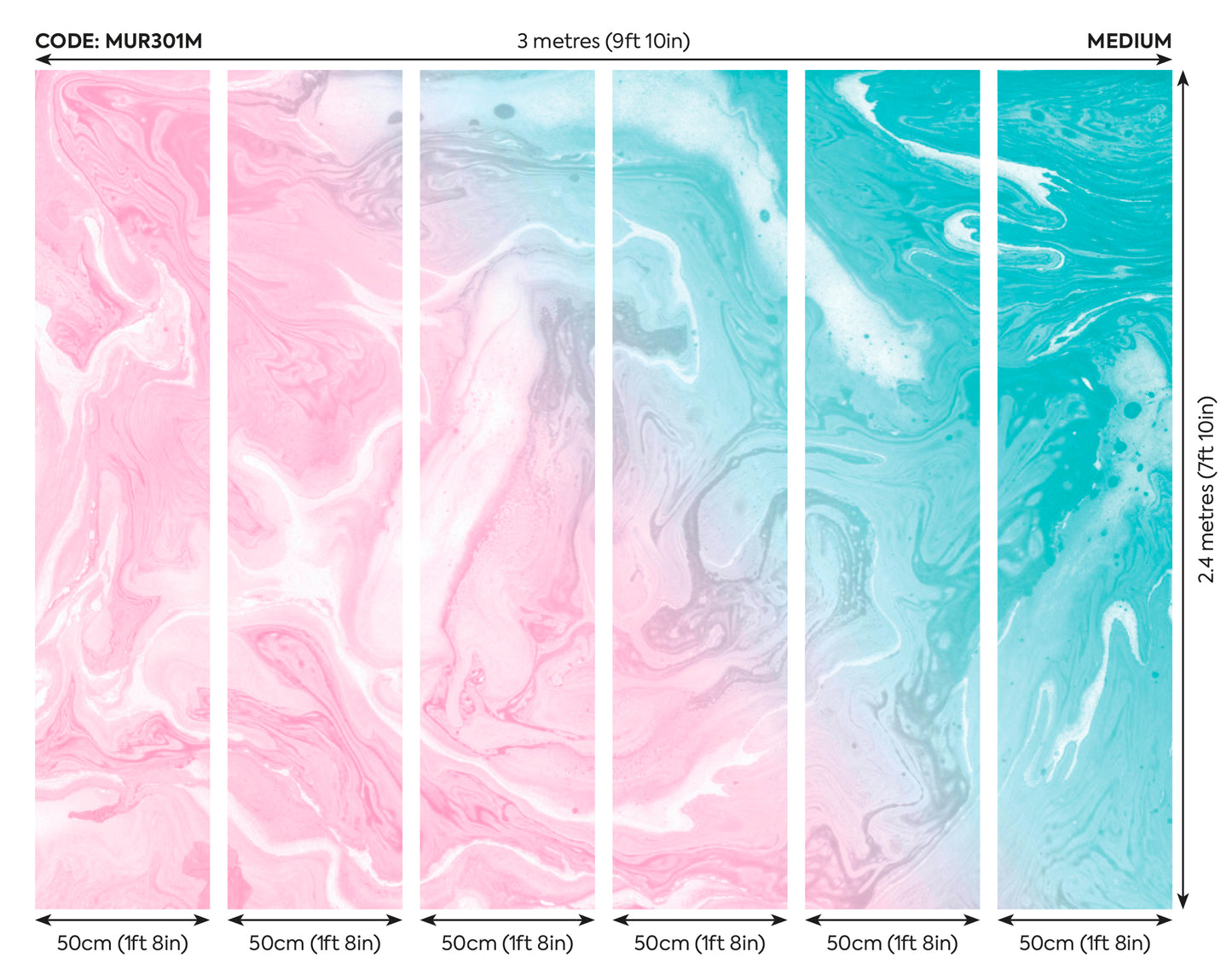 FLOWING MARBLE - Pink
