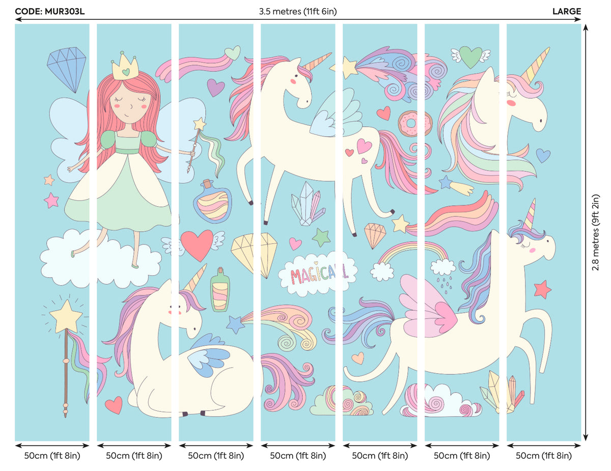 PRINCESS UNICORN - Blue