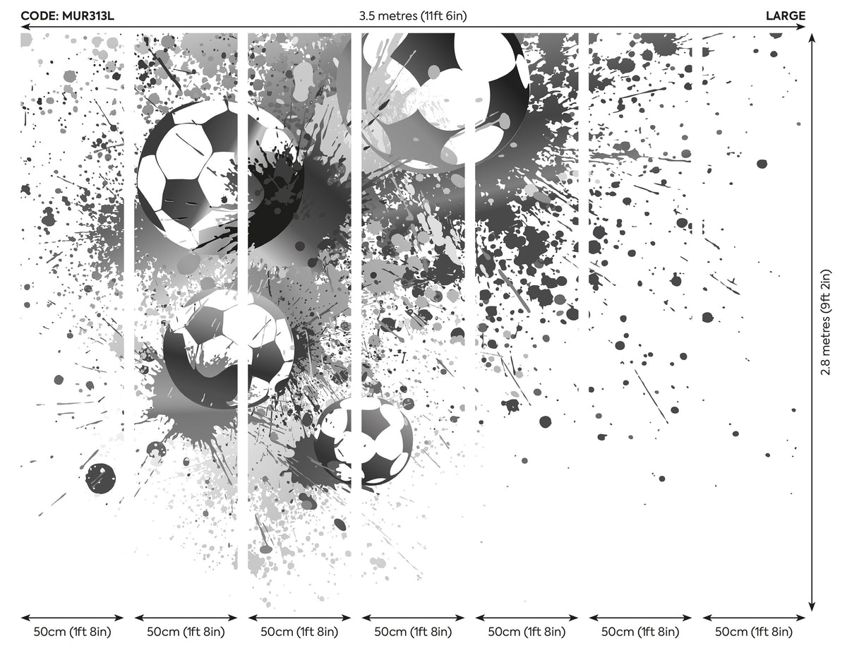 FOOTBALL SPLASH - Grey