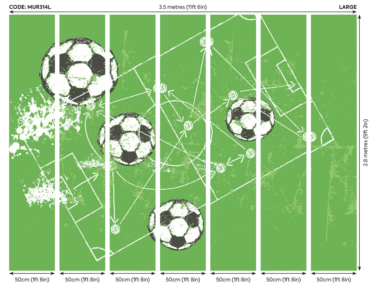 FOOTBALL GRUNGE TEXTURE - Green