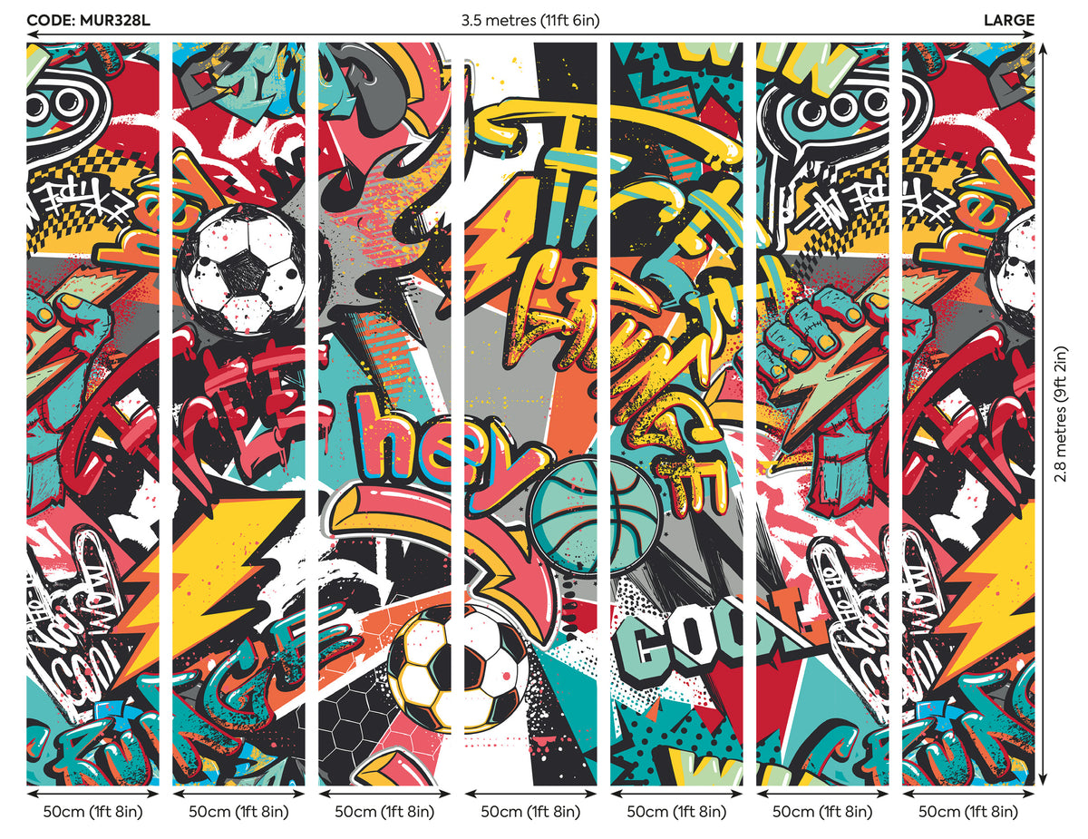 SPORTS GRAFFITI - Red