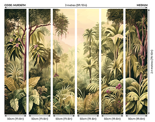 JUNGLE TREES - Olive Green