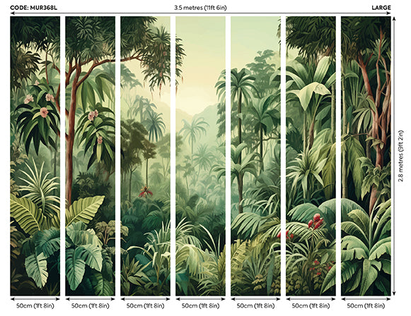 JUNGLE TREES - Forest Green