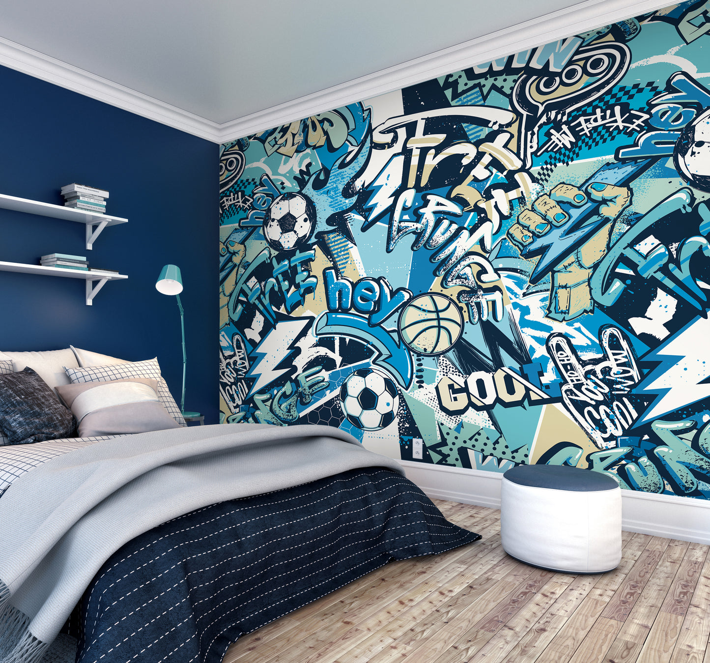 SPORTS GRAFFITI - Blue Mix