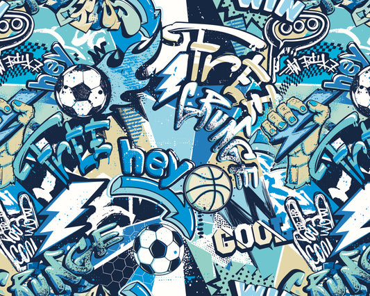 SPORTS GRAFFITI - Blue Mix
