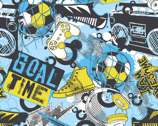 GAMES SPLASH - Blue & Lime