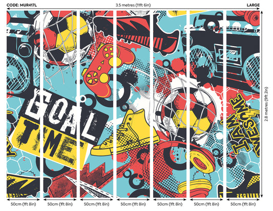 GAMES SPLASH - Red & Petrol