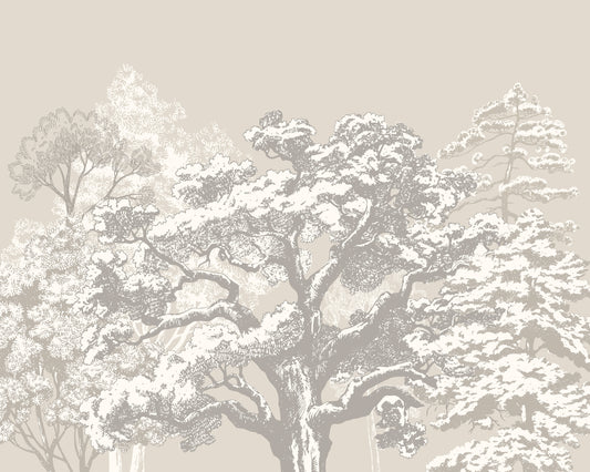 ETCHED TREES - Charcoal & Stone