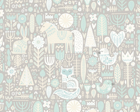 SCANDI FOREST ANIMALS - Warm Grey