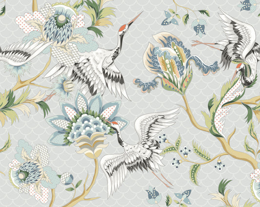 CRANES IN FLIGHT - Grey