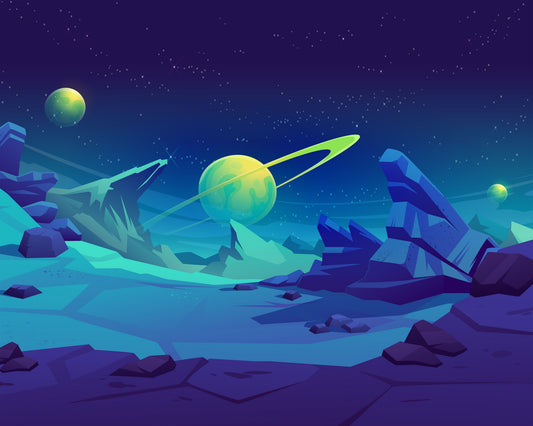 SPACE LANDSCAPE - Blue