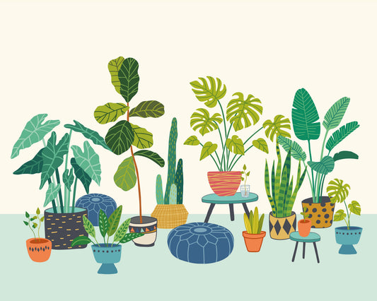HOUSEPLANT POTS - Blue