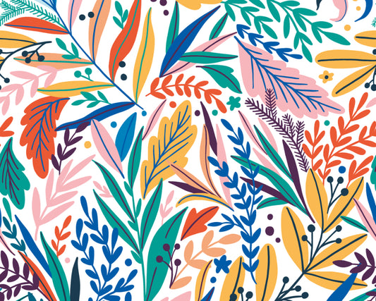 PATTERNED LEAVES - Multi Bright
