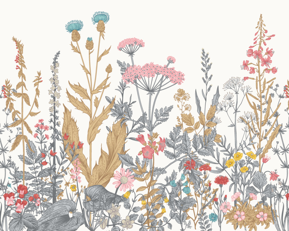 BOTANICAL FLEUR - Dove & Coral