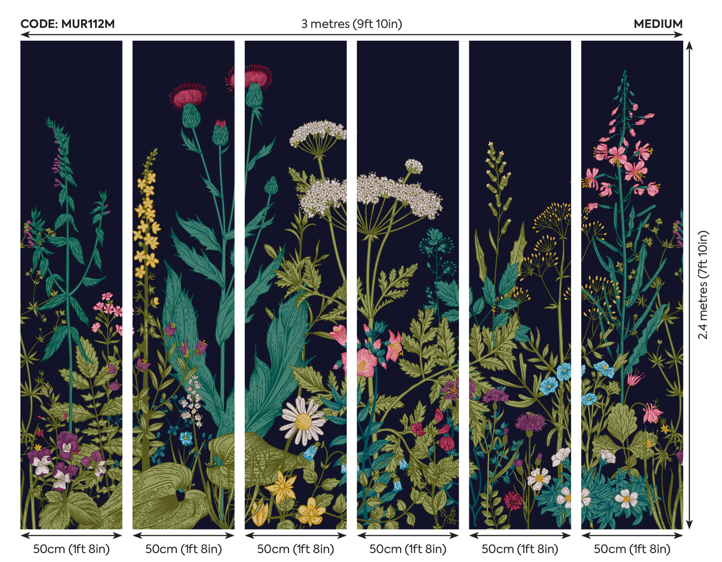 BOTANICAL FLEUR - Indigo