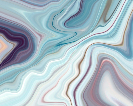 MARBLED INK - Soft Teal