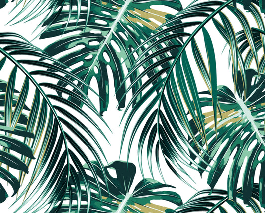 TROPICAL LEAVES - Emerald