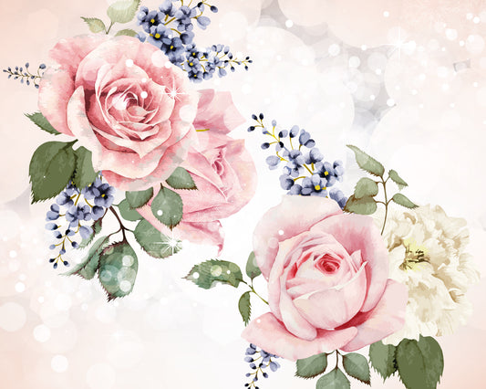 ROSES & SPARKLES - Rose Pink