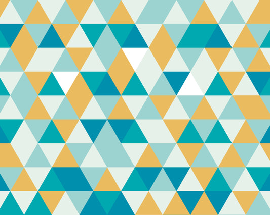 GEOMETRIC - Jade & Mustard