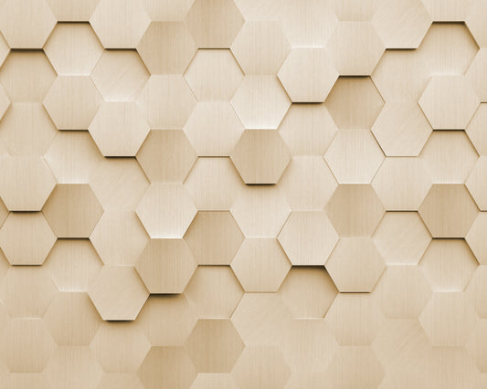 METAL HEXAGONS - Gold