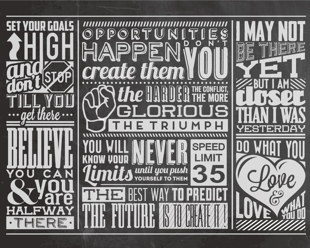 CHALK QUOTES - Blackboard